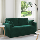 vidaXL Kanapé Sötétzöld 158 x 78 x 80 cm Bársony