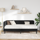 vidaXL Sarokágy keret Fekete 90 x 190 cm Bársony