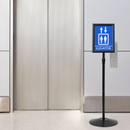 vidaXL Pedestal poszter állvány Ezüst a4 PVC és Acél