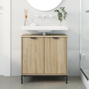 vidaXL Fürdőszobai mosdószekrény Sonoma tölgy 60,5 x 33,5 x 61 cm