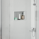 vidaXL Zuhany Niche Fehér 30 x 20 x 9,5 cm Rozsdamentes acél