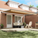 vidaXL Napernyő Sokszínű 450 × 300 cm Poliészter és fém