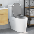 vidaXL WC ülőke Szürke 45,5 x 37,5 x 3,8 cm Duroplast
