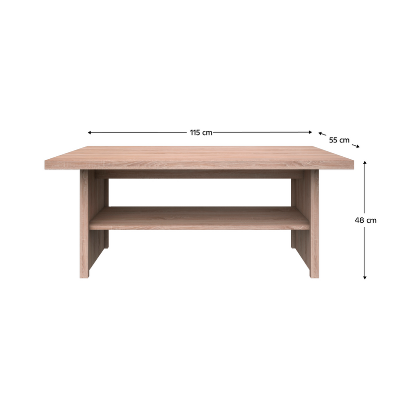 Dohányzóasztal 115, sonoma tölgy, TOPTY TYP 26