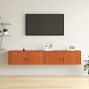 vidaXL Fali Szekrény 2 pcs Faggyú barna 80 x 30 x 30 cm Tömör fenyőfa