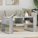 vidaXL Dohányzóasztal tárolóval Beton Szürke 92 x 53 x 45 cm Faanyag