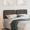 vidaXL Kárpitozott fejtámla Barna és taupe 140 cm Tömör fenyőfa