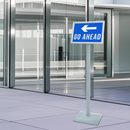 vidaXL Pedestal poszter állvány Ezüst 32 x 27 x 119 cm Öntöttvas