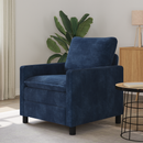 vidaXL Kanapé Sötétkék 76 x 81 x 87,5 cm Poliészter