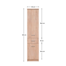 Polcos szekrény 2D1S, sonoma tölgy, TOPTY TYP 31