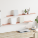 vidaXL Lebegő polc 2 pcs Rózsaszín 100 x 9 x 2,5 cm Acél