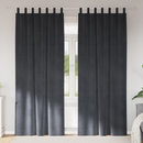 vidaXL Sötétítő függönyök 2 pcs Világosszürke 140 x 245 cm Bársony
