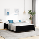 vidaXL Boxrugós ágy matracmal Fekete 140 x 190 cm szövet