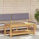 vidaXL Oldal asztal Olaj Természetes 110 x 55 x 45 cm Tömör Akácfa
