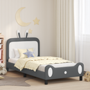 vidaXL Gyerekágy kerettel Világosszürke 90 x 190 cm PU