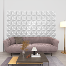 vidaXL Fali panelek 48 pcs Origami Fehér 50 x 50 cm XPS Hab