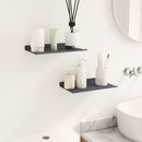 vidaXL Lebegő polc 2 pcs Antracit 30 x 18 x 2,5 cm Acél