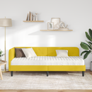 vidaXL Sarokágy keret Sárga 80 x 200 cm Bársony