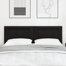 vidaXL LED ágytámla Fekete 144 cm Műbőr