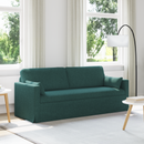vidaXL Kanapé Sötétzöld 198 x 78 x 80 cm szövet
