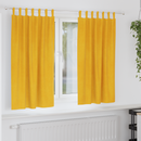 vidaXL Sötétítő függönyök 2 pcs Mustár sárga 140 x 175 cm Bársony