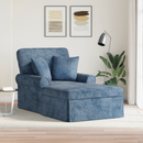 vidaXL Fotel Loungba Szoknyával párnával Kék 157 x 91 x 91 cm ARES