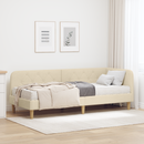 vidaXL Sarokágy keret Krém 80 x 200 cm szövet