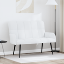 vidaXL Kétüléses Kanapé Fehér 115 x 61 x 87 cm Szövet