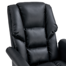 Irodai szék lábtartóval, fekete ekobőr, RODIK