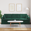 vidaXL Kanapé Sötétzöld 228 x 78 x 80 cm Bársony