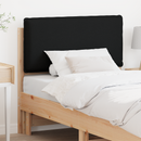 vidaXL Kárpitozott fejtámla Természetes és fekete 75 cm Tömör fenyőfa