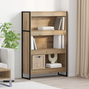 vidaXL Könyvespolc Művészi tölgy 80 x 30 x 121 cm Faanyag