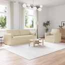 vidaXL Kanapé Szett 2 pcs Krém 198 x 78 x 80 cm szövet