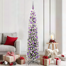 vidaXL Mű karácsonyfa 300 LED-del Zöld 180 cm PVC, acél és műanyag