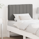 vidaXL Kárpitozott fejtámla Fehér és világosszürke 80 cm Tömör fenyőfa