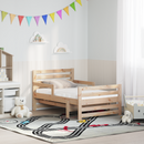 vidaXL Ágykeret kihúzható matraccal Barna 80 x 200 cm Tömör fenyőfa