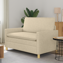 vidaXL Kanapé Krémszínű 126 x 81 x 87,5 cm Szövet