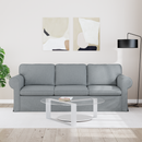 vidaXL Kanapé Világosszürke 215 x 82 x 80 cm szövet