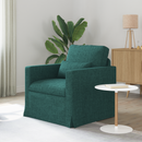 vidaXL Kanapé Sötétzöld 78 x 78 x 80 cm szövet
