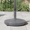 vidaXL Napernyőtalp Sötétszürke fa hatás 48 x 48 x 32 cm