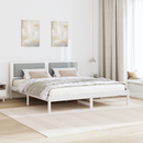 vidaXL Ágykeret fejtámlával Világosszürke 200 x 200 cm Tömör fenyőfa