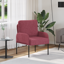 vidaXL Kanapék párnával 55cm Bordó Furnér