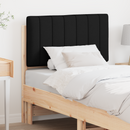 vidaXL Kárpitozott fejtámla Barna és fekete 75 cm Tömör fenyőfa