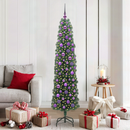 vidaXL Mű karácsonyfa 300 LED-del Zöld 180 cm PVC, acél és műanyag