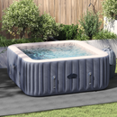 vidaXL Medence alatlappal 1 274 x 274 x 0,1 cm Négyzet Nemes szövet