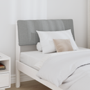 vidaXL Kárpitozott fejtámla Világosszürke 80 cm Tömör fenyőfa