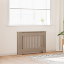 vidaXL Radiátor fedezék 2 pcs Sonoma Tölgy 112 x 19 x 81,5cm Faanyag