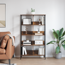vidaXL Könyvespolc Füstölt tölgy 82 x 32 x 144,5 cm Faanyag