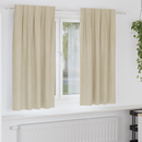 vidaXL Sötétítő függönyök 2 pcs Krém 140 x 175 cm Bársony