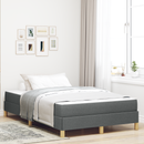 vidaXL Boxrugós ágy matracmal Sötétszürke 120 x 190 cm szövet